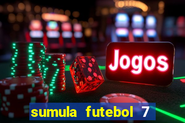 sumula futebol 7 society excel